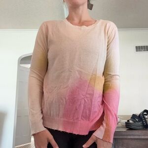 Lisa Todd Pink and Yellow Ombre Sweater
